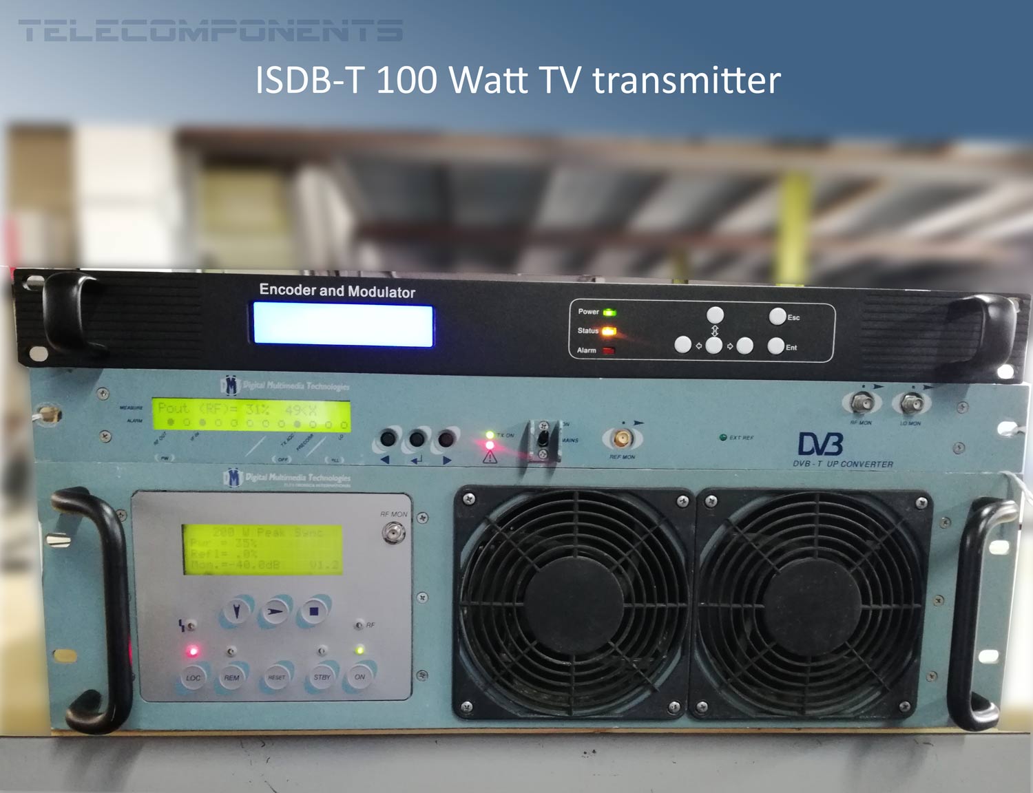 ISDB-T Digital TV transmitter 100 watt rms transmisor 100 vatios