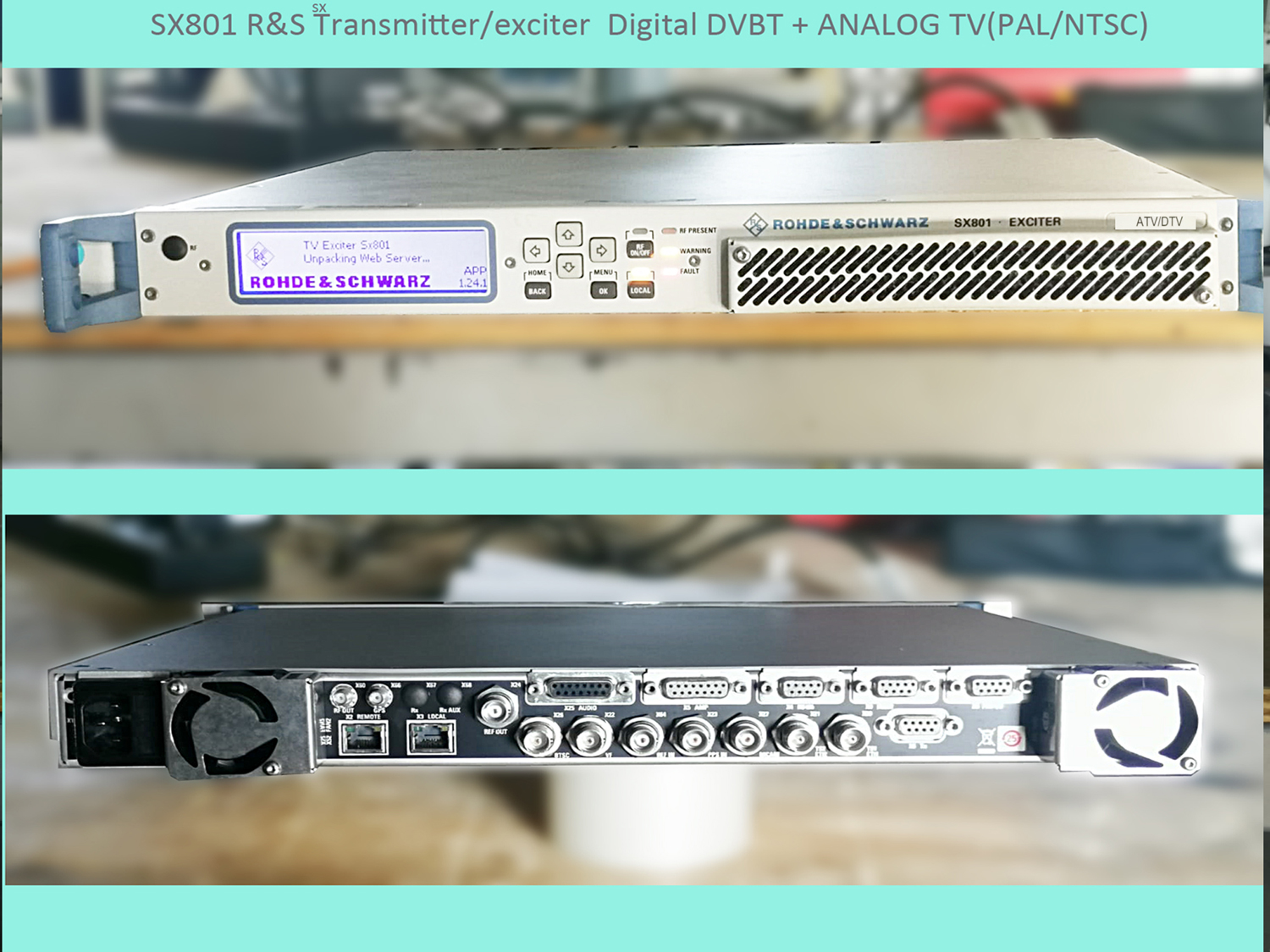 UHF Rohde & Schwarz TV Modulator DVBT + Analog SX801