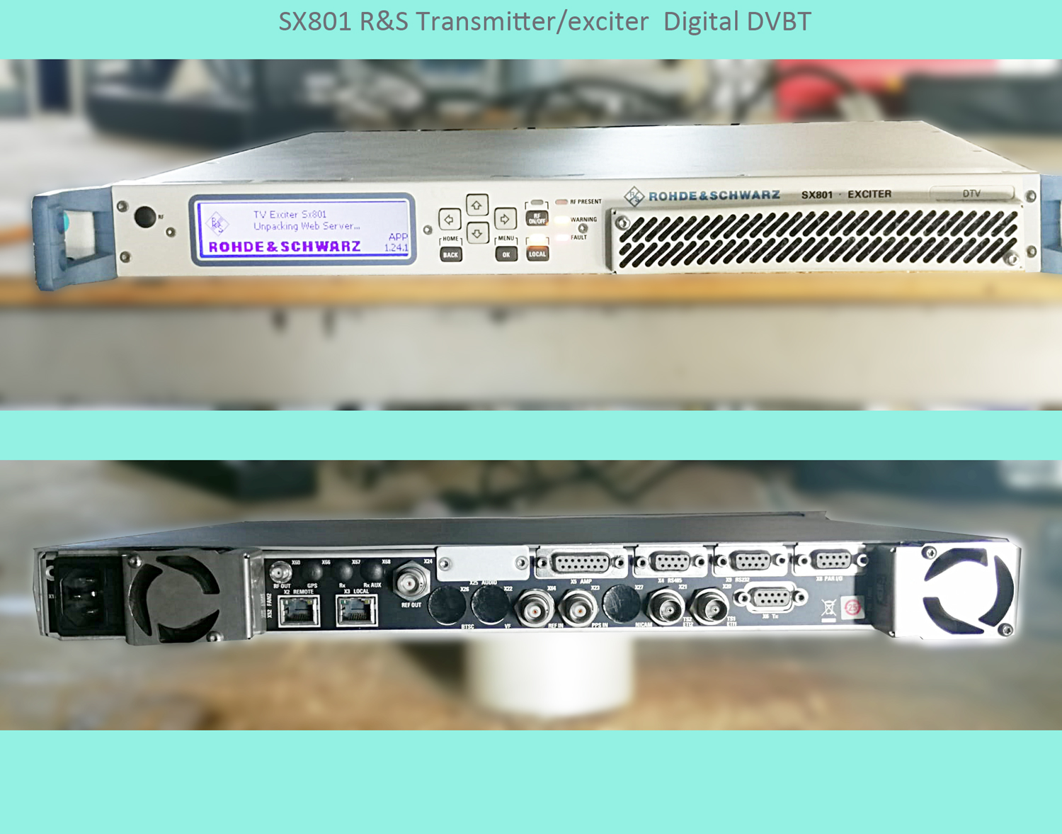 UHF Rohde & Schwarz TV Modulator DVBT SX801